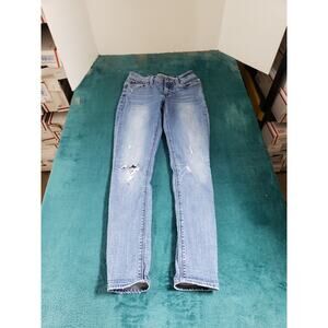 Lucky Brand Jeans Size 2 Womens Blue Stretch Pants Ladies Mid Rise Sasha Skinny